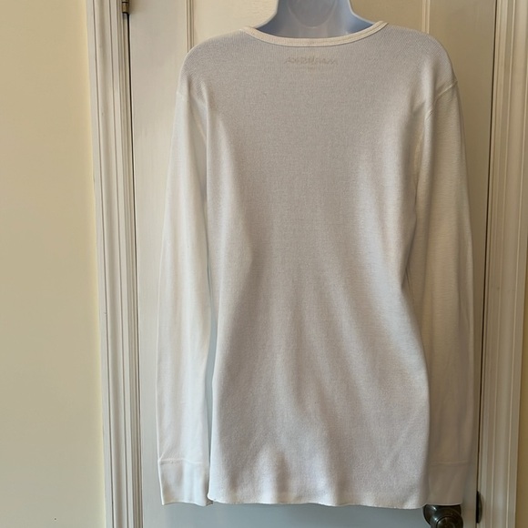 Marushka Hand Printed Cardinal Long Sleeve Tee Medium Relaxed Garden Birding - Picture 6 of 15